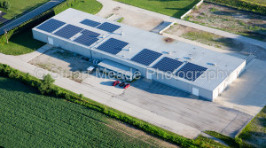 Indiana Solar Panels on Rooof Top in Milford