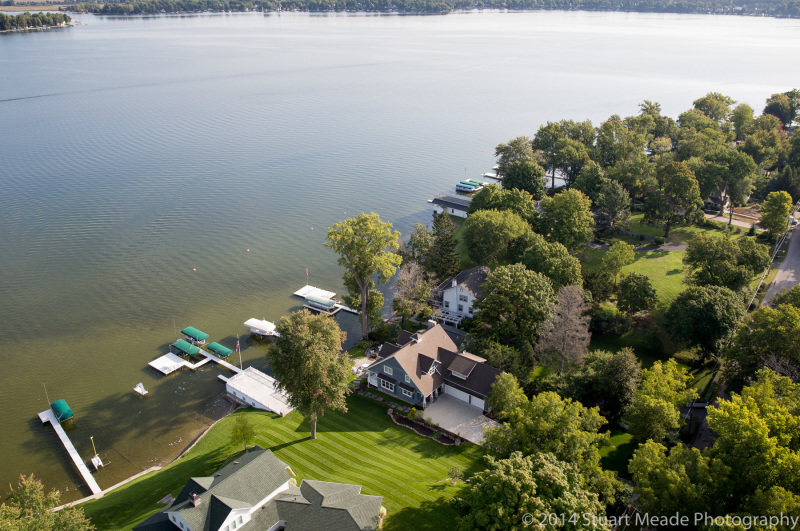 lake wawasee aerial photography