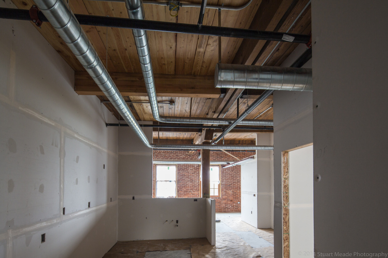 Modern Looking Ceiling with Exposed Pipes