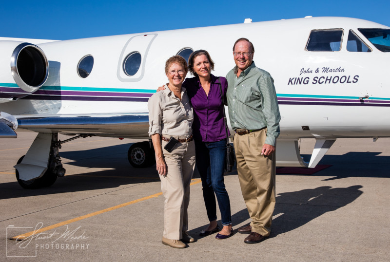 Julia King with John and Martha King